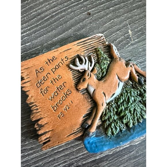 As the deer pants for the water brooks PS 42:1 art piece - Picture 3 of 8